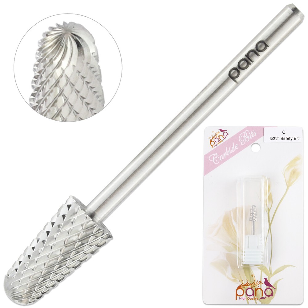 Professional Silver Safety Carbide Nail Drill Bit Coarse Grit