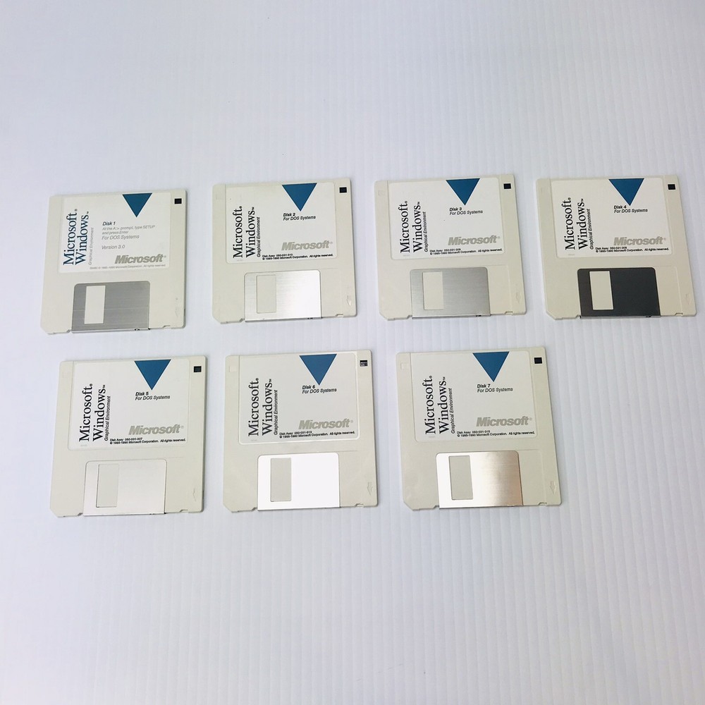 Microsoft Windows Operating System Version 3.0 3.5" Floppy Disk w/ ToolBook