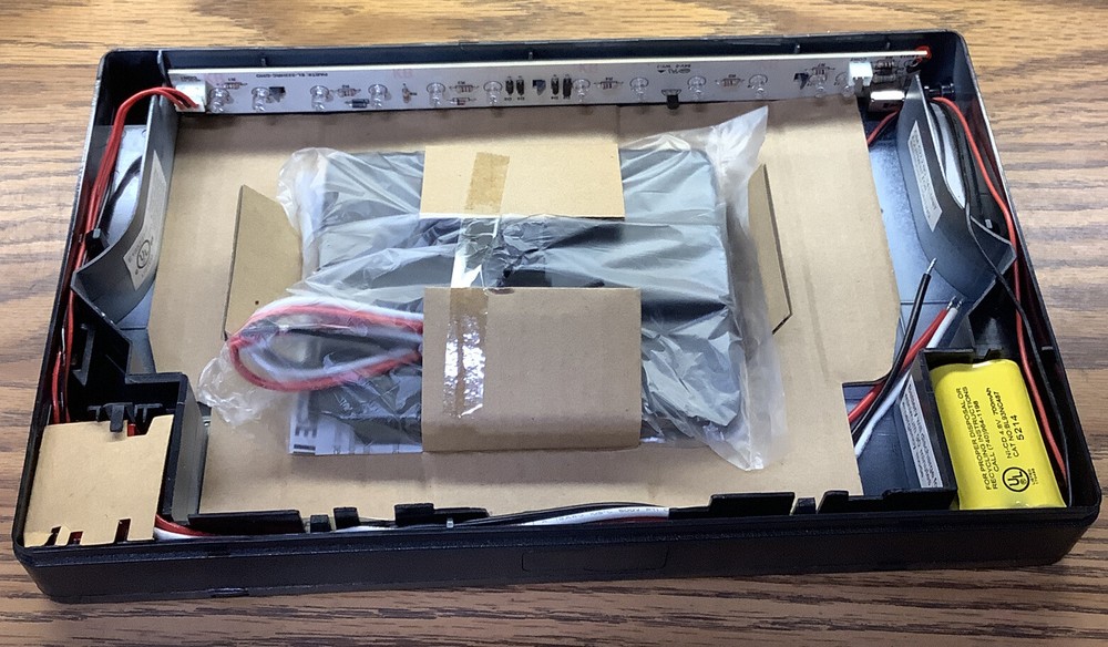 Exitronix Thermoplastic LED Exit Sign VEX-U-BP-WB-BL