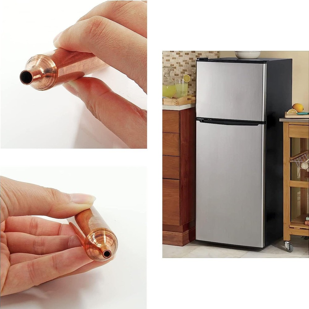 Refrigerator Filter Dryer, 3PCS 16mmx130mm Copper Filter Dryer for Refrigerat...