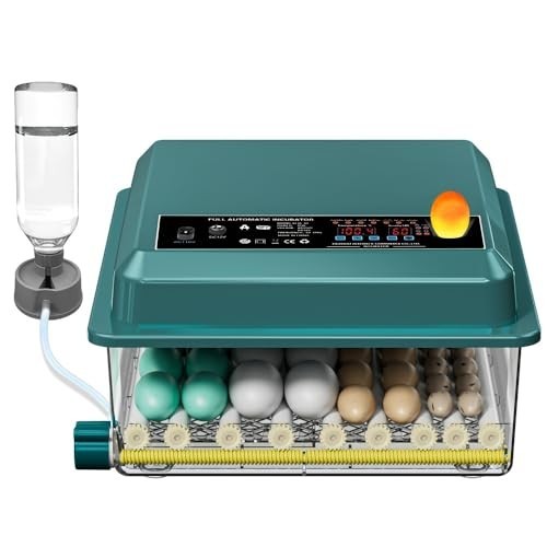 36 Quail Incubators for Hatching Eggs, Quail Egg Incubator with Automatic Egg Tu