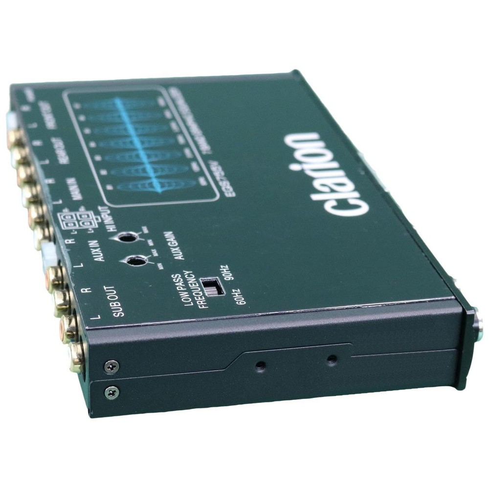 7-Band Car Graphic Equalizer with Front 3.5mm & Rear RCA Inputs