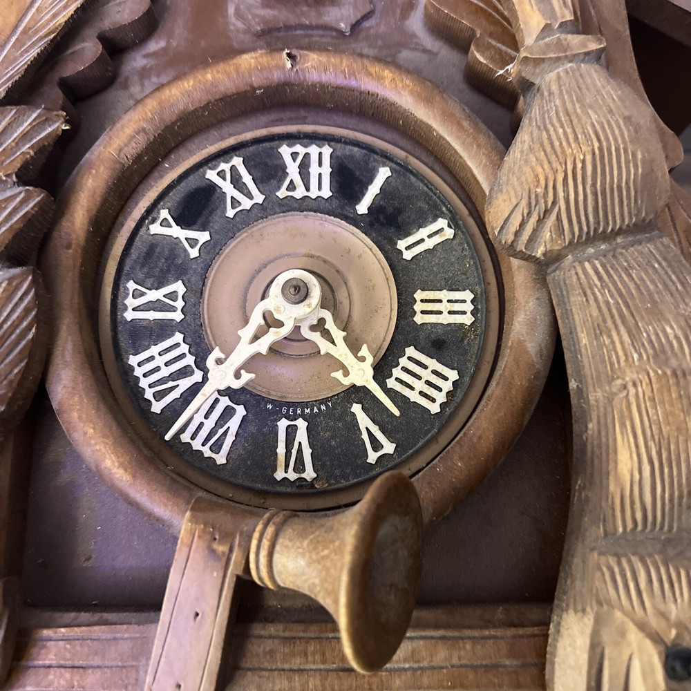 W Germany Wood Cuckoo Clock