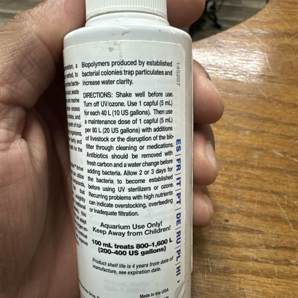 Pristine (100 ml) Bacterial Water Conditioner - Seachem