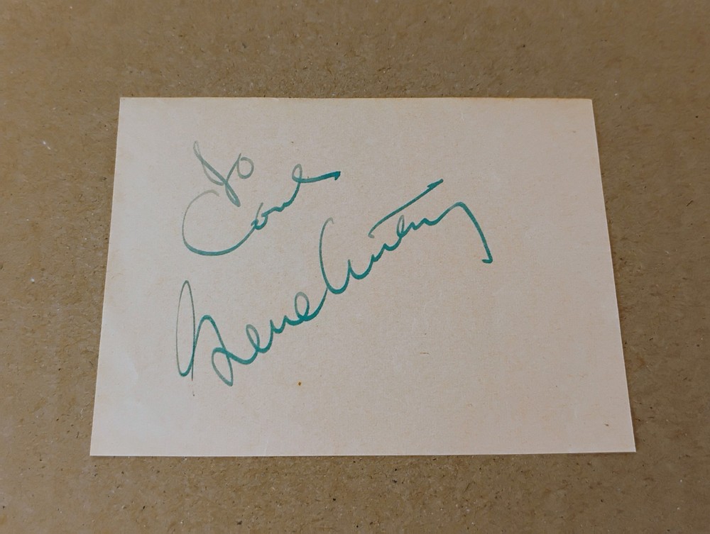 Gene Autry Signed Inscribed Cut Paper