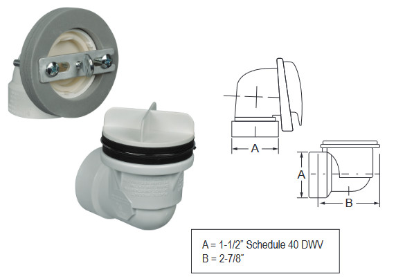 IPS IPS 60250 Model ABA1335RIZTB Half Kit Roughin PVC CP With Test