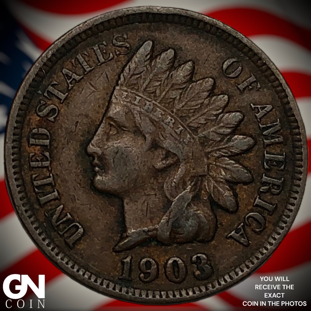 1903 Indian Head Cent Penny M8430