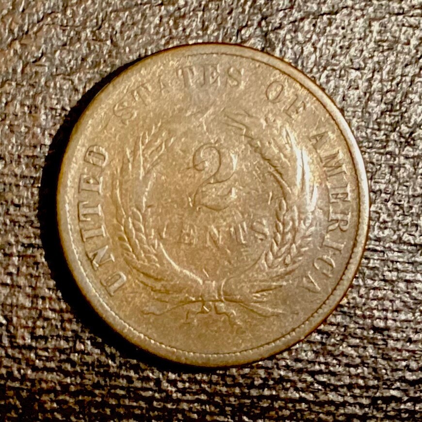1867 US Two Cents cd-