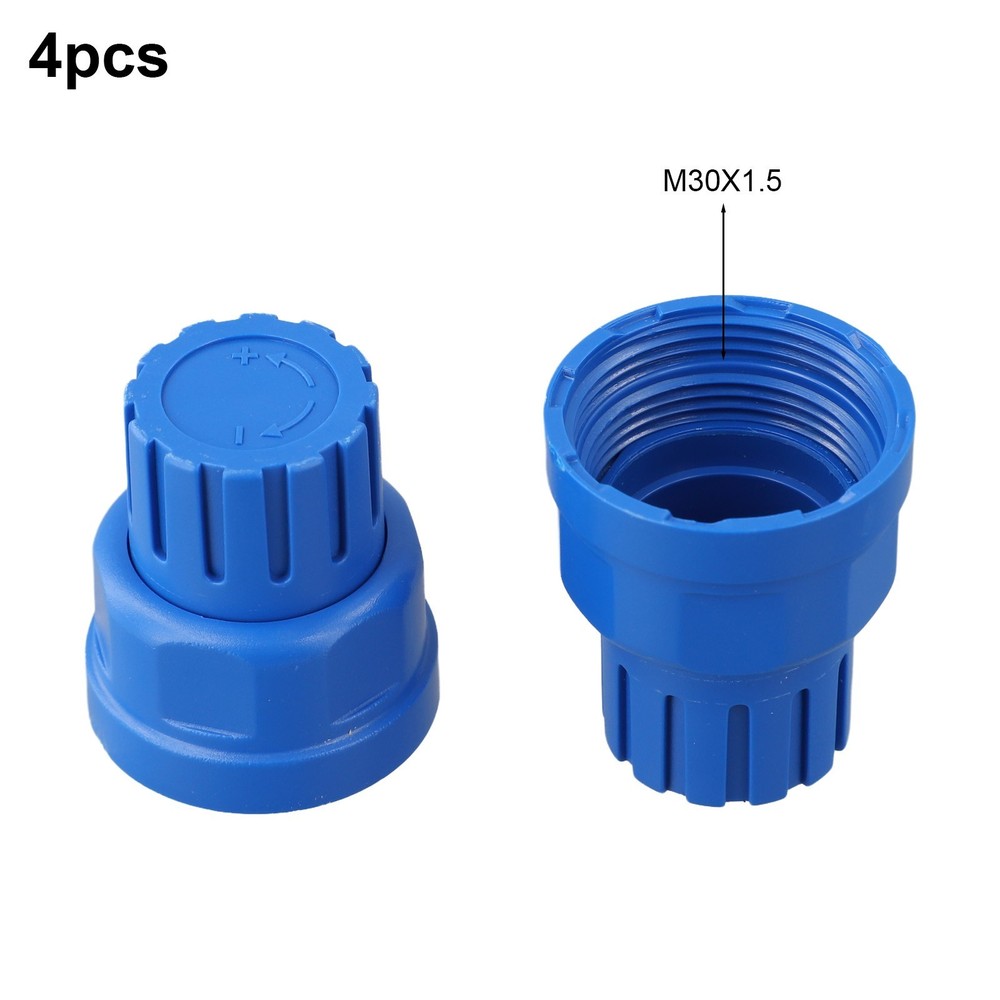 4pcs Blue Handle Floor Heating Manifold Switch Accessories For Easy Control New