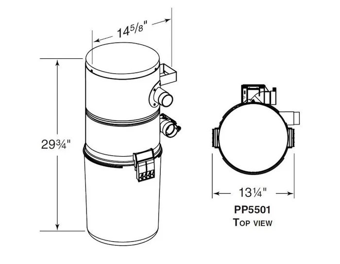 NuTone PP5501 Central Vacuum Power Unit – OEM