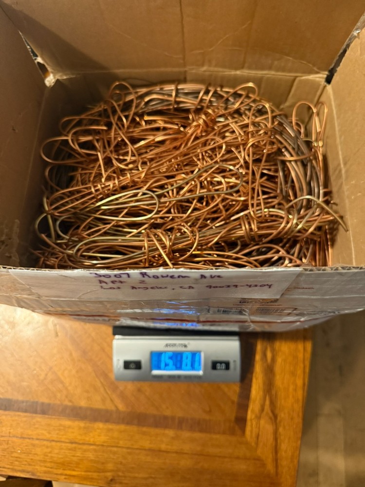 Scrap copper wire Strands Over 15 lbs 8.1 oz