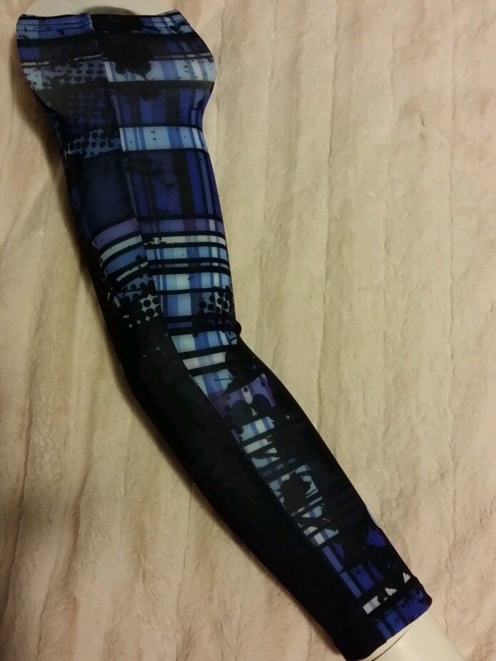 2XL Compression Sleeve, Blue Grunge