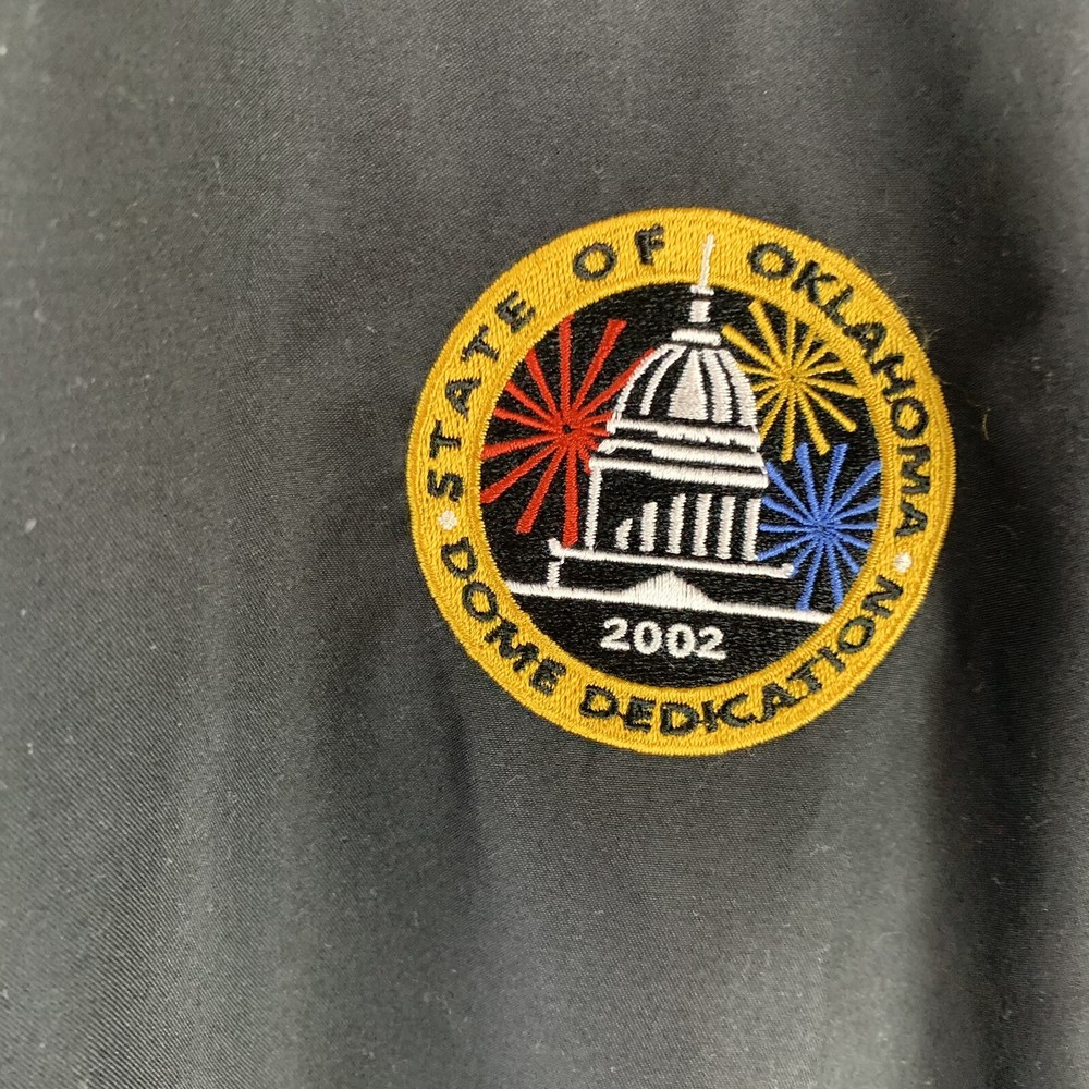 Vintage Haley Golf Jacket Pullover 2XL 2002 State of Oklahoma Dome Dedication