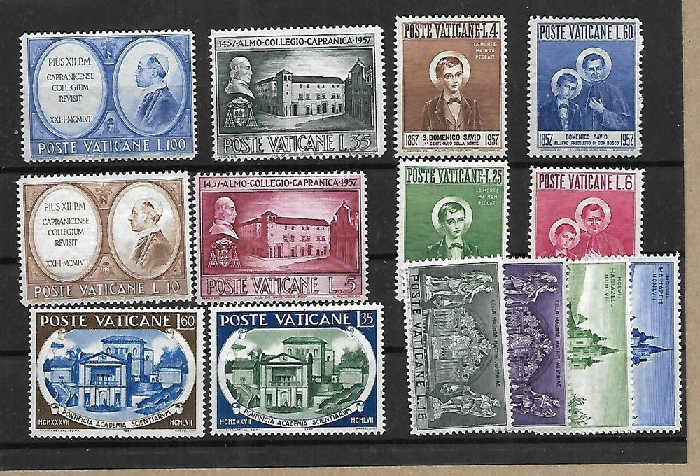 (FY57) Vatican Full yearset MNH 1957