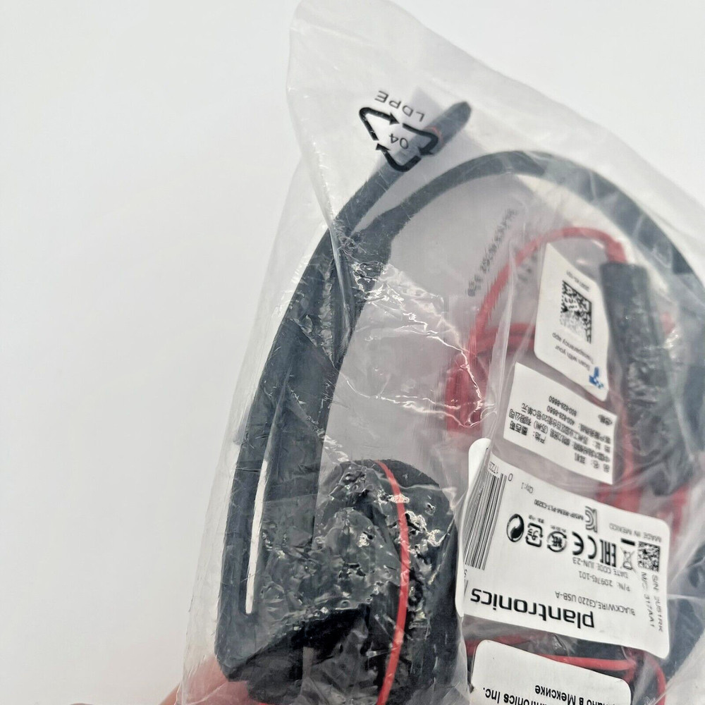 Plantronics Blackwire C3220 Stereo USB-A PC Headset - Bulk Packaging HP 80S02A6