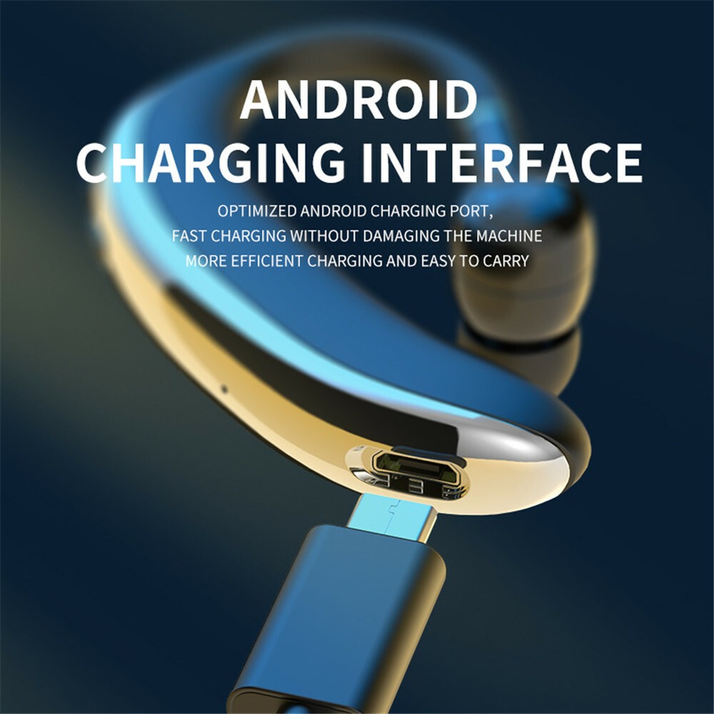 Wireless Bluetooth Earphone Ear Hook Handsfree Headset For iOS Android Phones