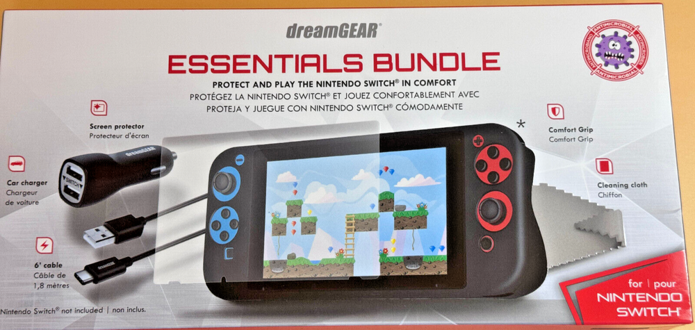 DreamGear Essentials Bundle Kit For Nintendo Switch NIB