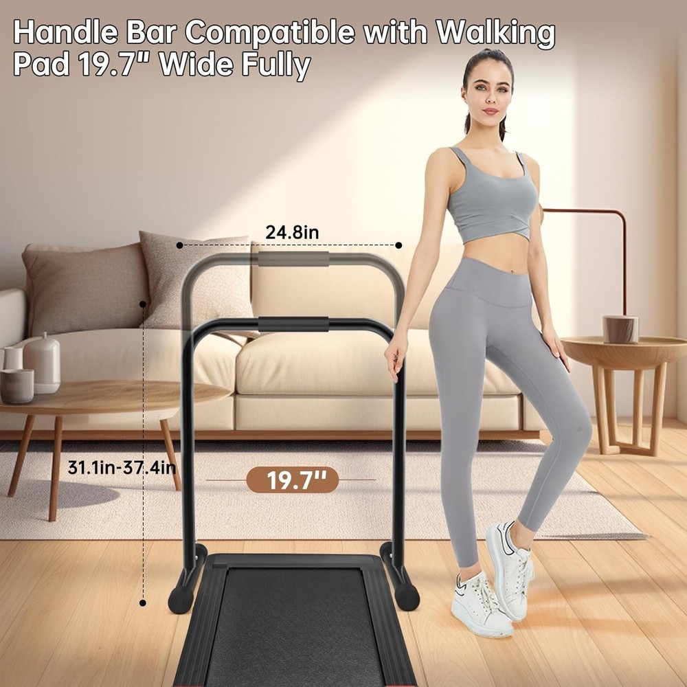 Adjustable Handrail for Walking Pad - Non-Slip Feet