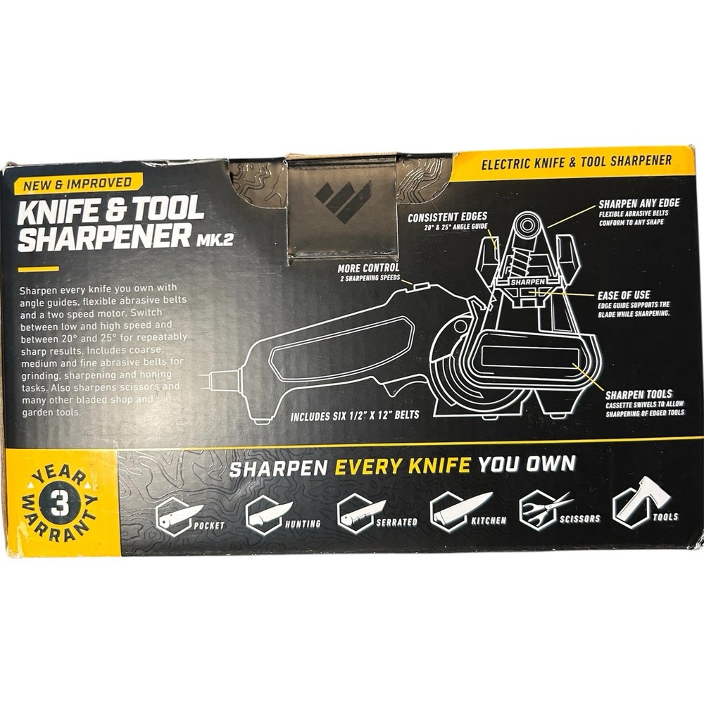 Work Sharp WSKTS2 Mk.2 Electric Knife and Tool Sharpener - New / Open Box