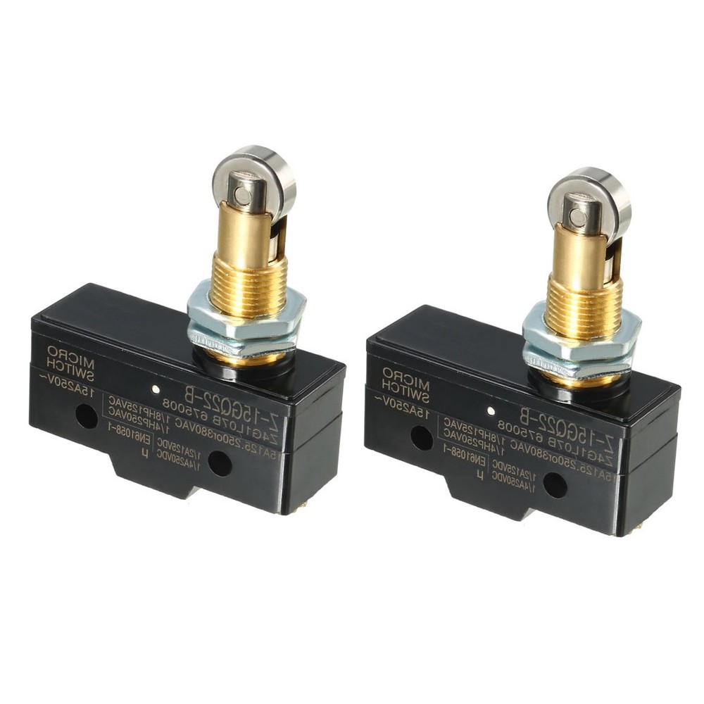 2PCS Z-15GQ22-B 1NO 1NC 3Terminal Panel Mount Roller Plunger Micro Action Switch