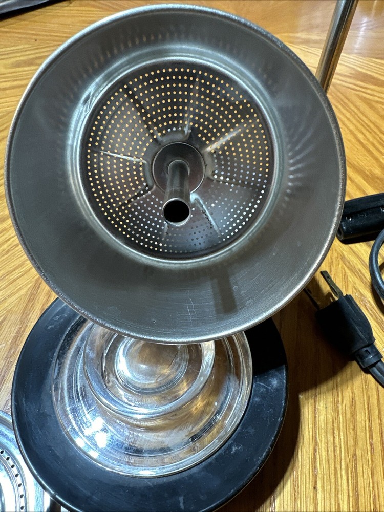 Corning Ware 10 Cup Percolator Coffee Pot Heating Element Cord Cap Basket