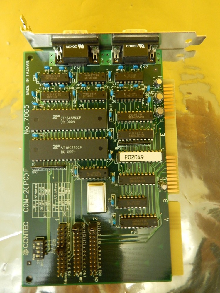 Contec COM-2(PC)F Communication Board PCB Card 7065 Used Working