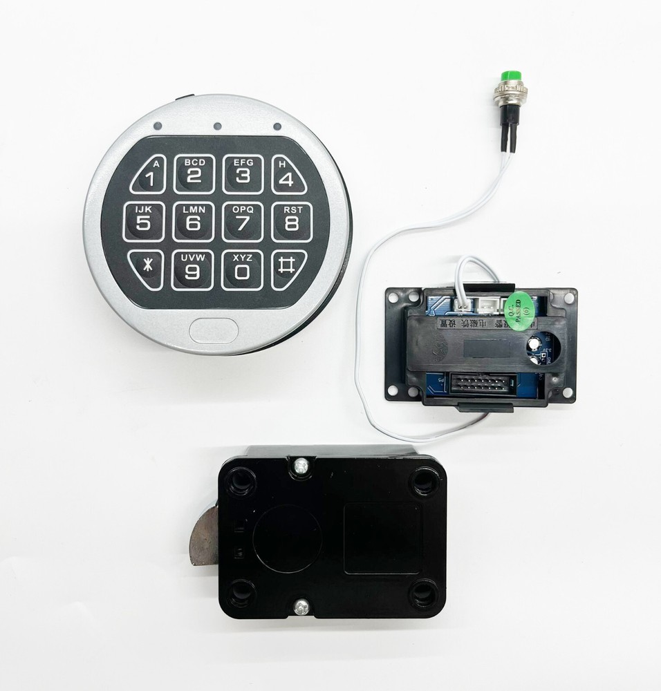 Gun Safe Lock Replacement Chrome Keypad Electronic Safe Lock With Swing Bolt