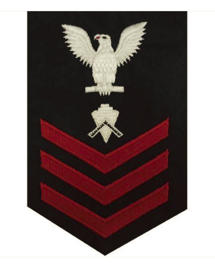 Vanguard NAVY E6 MALE RATING BADGE: BUILDER