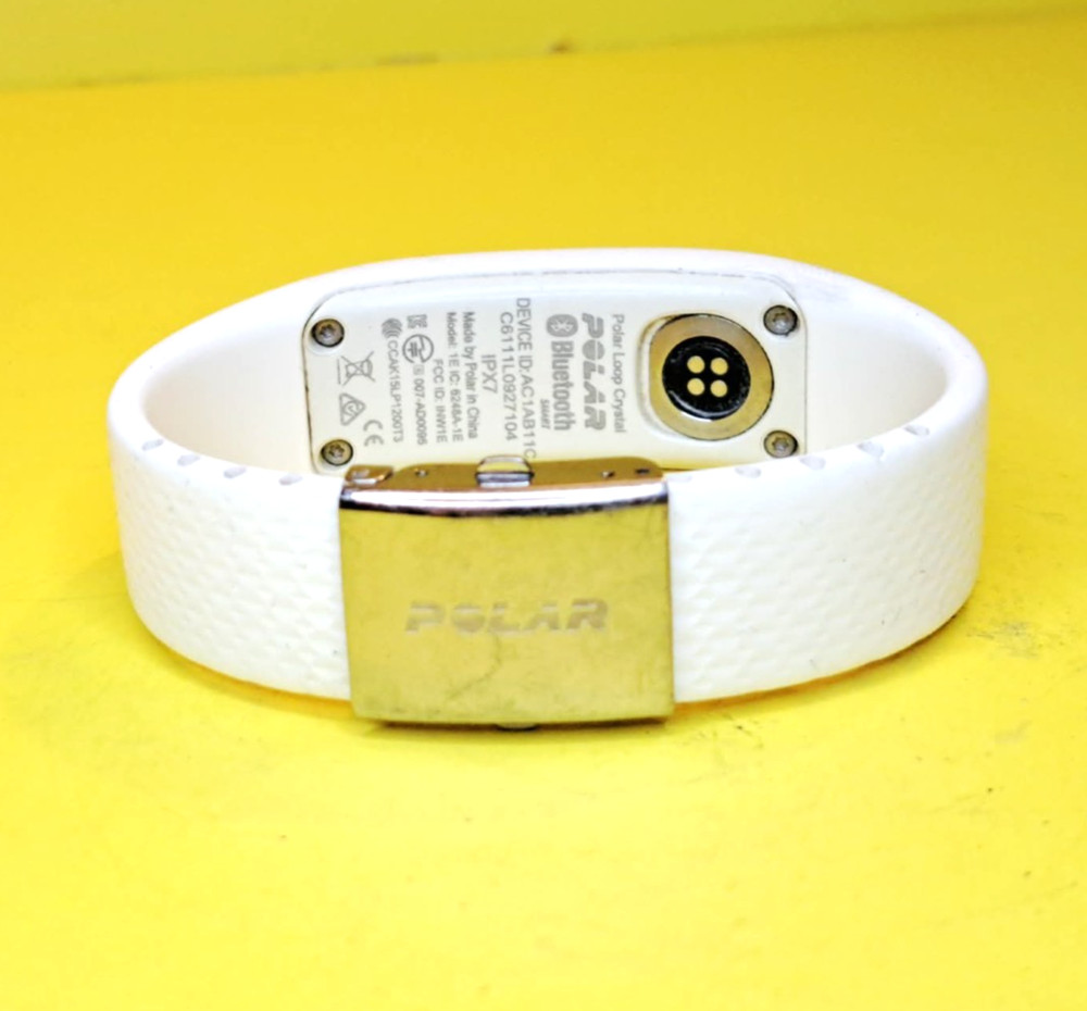 ⚡UNTESTED⚡ WHITE POLAR LOOP CRYSTAL BLUETOOTH 6248A-1E FITNESS ACTIVITY TRACKER⚡