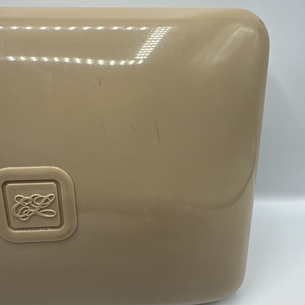 Estee Lauder EL Script Make-up Perfume Plastic Container Case Vintage