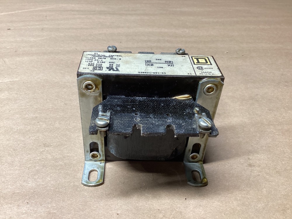 Square D 9070 Machine Tool Control Transformer 9070 Type E0-1  #116F138PR6*CO