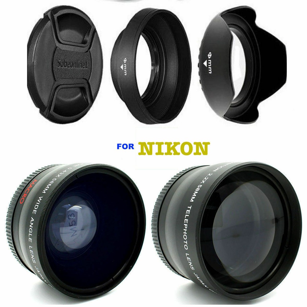 Nikon D3100 DSLR CAMERA FULL 52MM HD ACCESSORY KIT LENSES FLASH BACKPACK TRIPOD