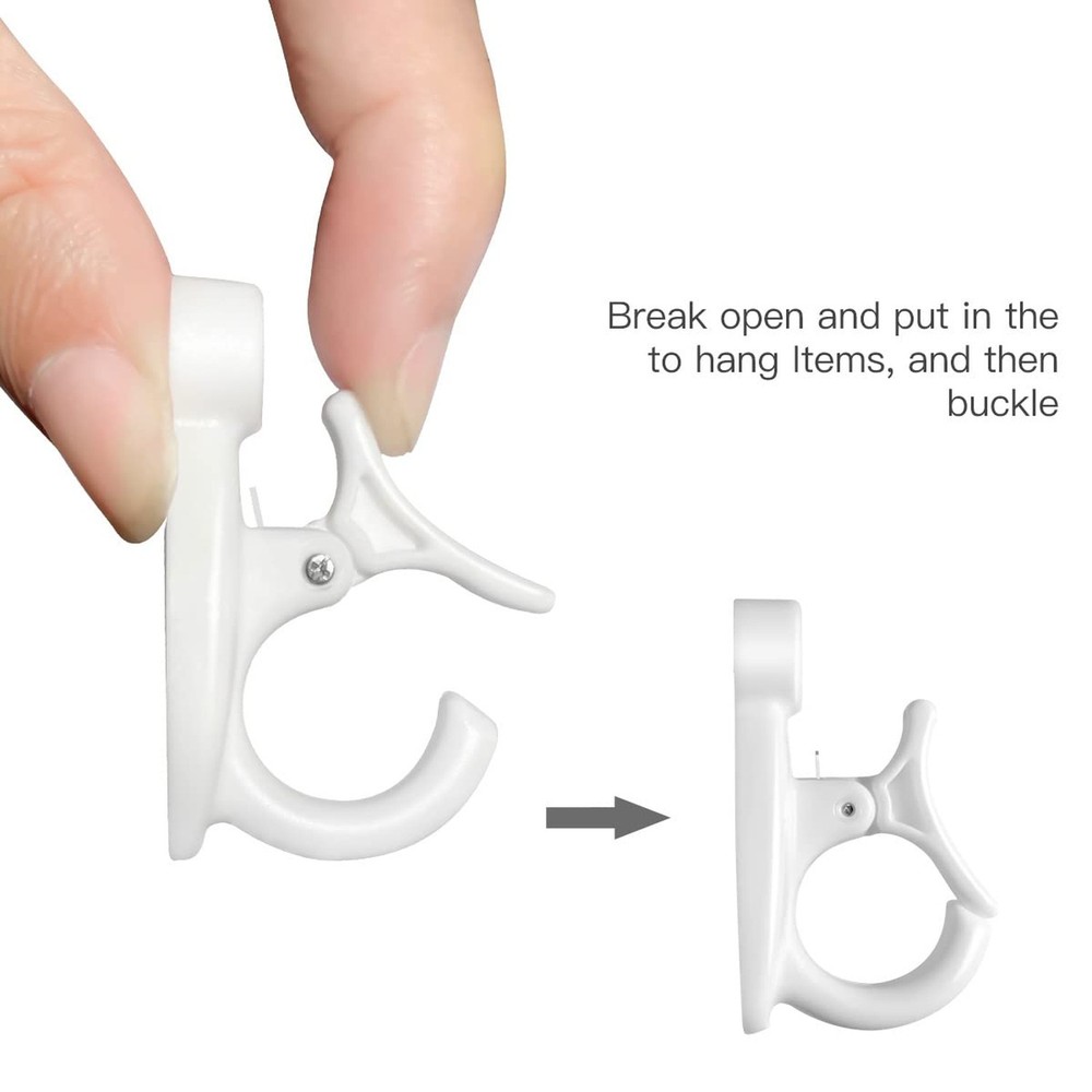 GEZIDEA Light Hanger Hooks,String Light Hooks,Screw-in Hooks for Hanging Stri...