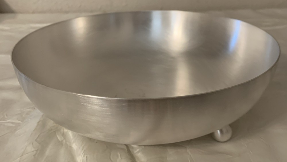 Vintage Silver Plated Footed 9” Bowl Server Decorative READ