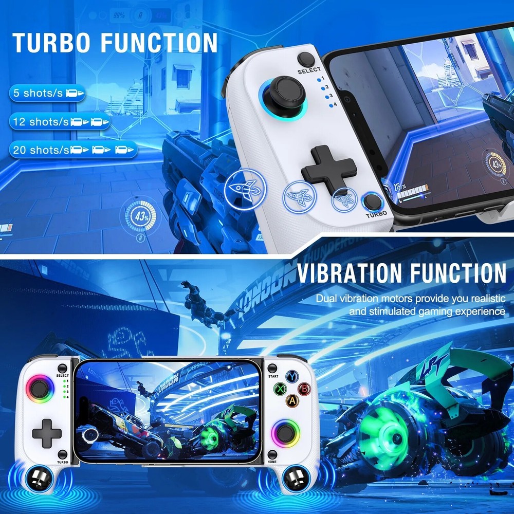 Wireless Phone Controller for iPhone/Android,Mobile Gaming Controller for iOS