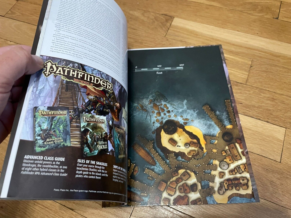 Pathfinder RPG: Plunder & Peril w/map D&D d20