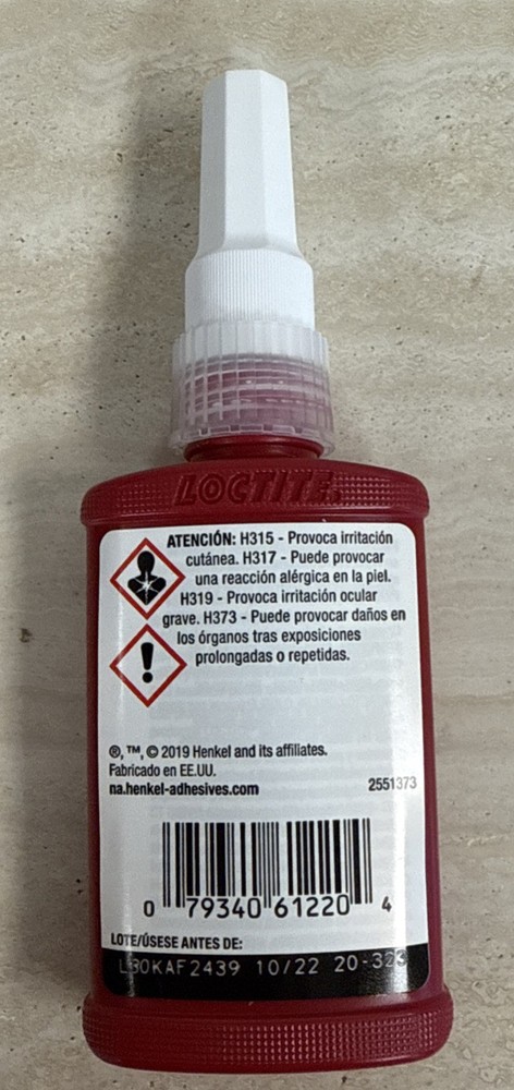 Loctite 271 High Strength Threadlocker 50ml