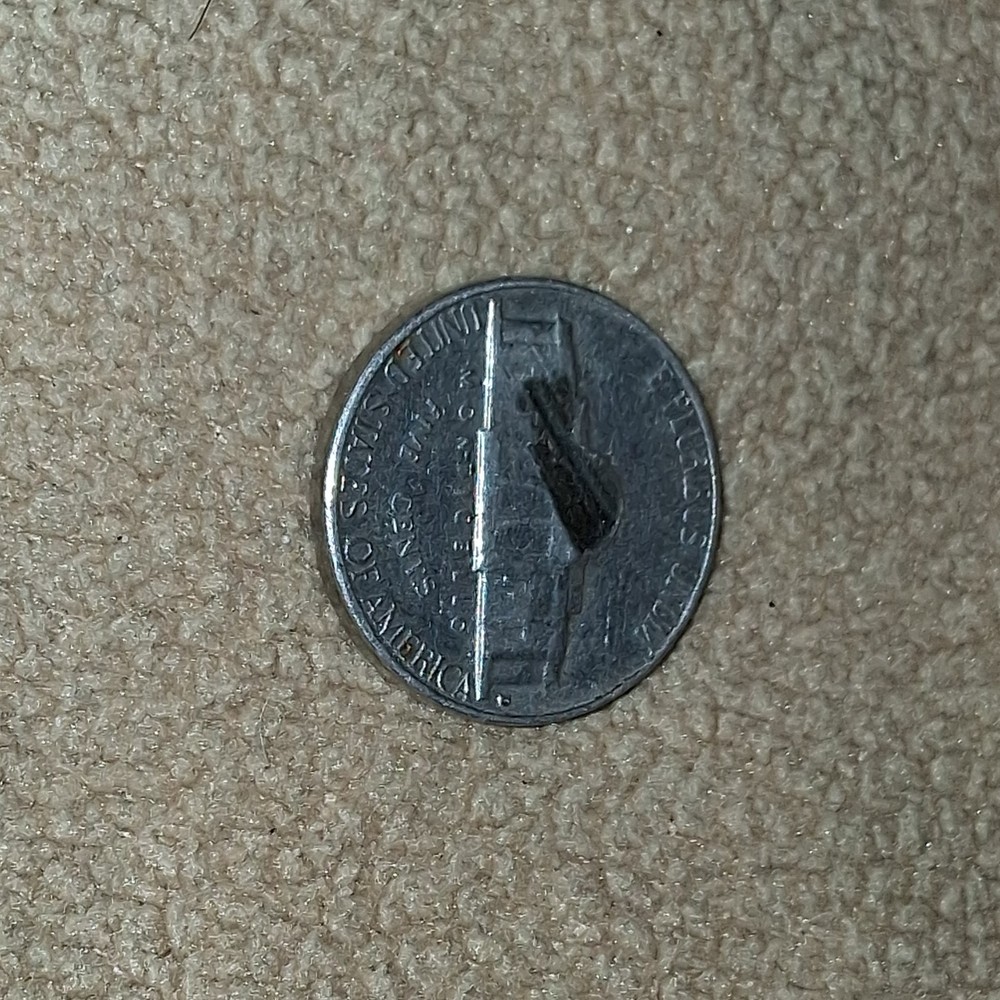 1964 Jefferson Nickel Error Coin 5C Major Strike Planchet Error