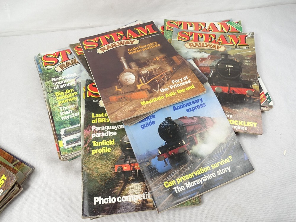 41 x Steam Railway Magazines. Issues 1-31 + Duplicates.