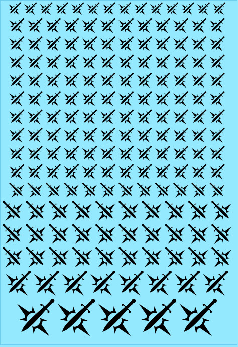 A6 - Birmingham Sword Halos Transfer Sheet