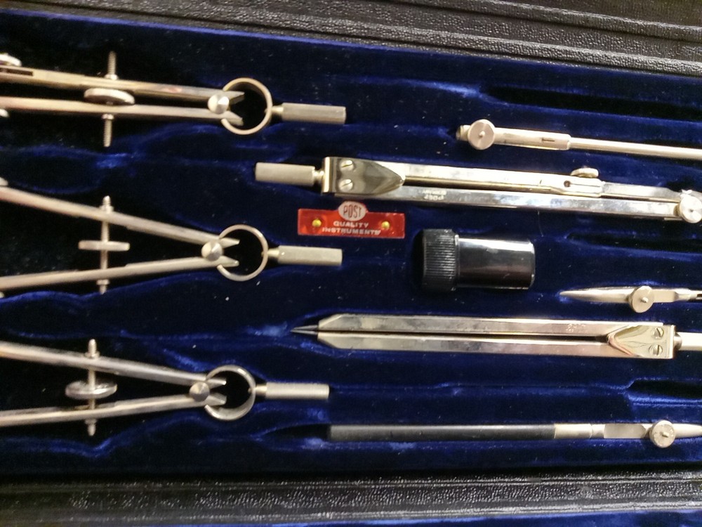 Post 1145C Drafting Tools Set Made In Germany PLUS VARIOUS OTHERS AS SHOWN. NICE