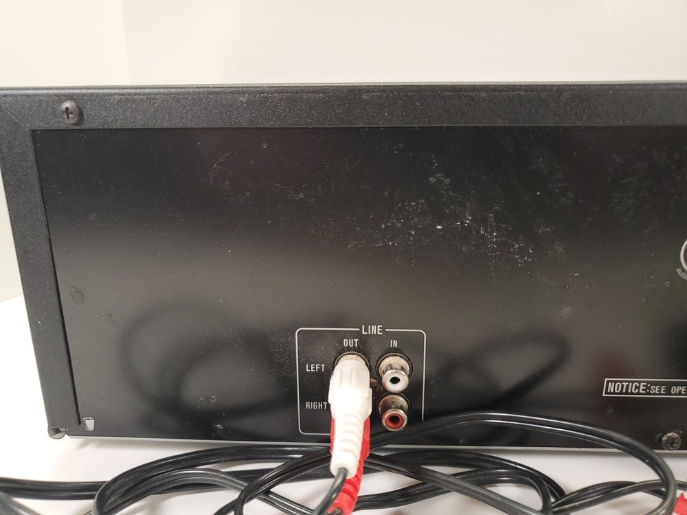 Sharp RT-W3200 Stereo Double Cassette Deck Tested No Remote