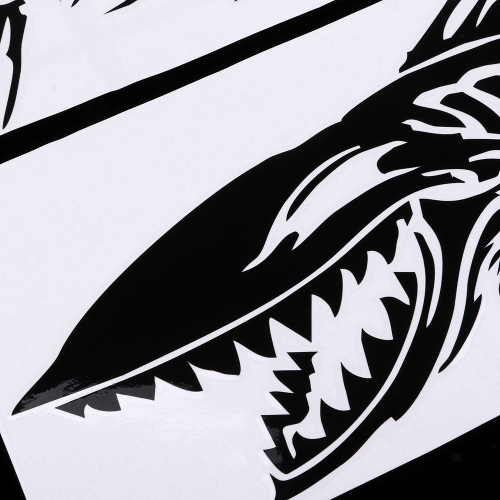 Pack 2 Waterproof Kayak Skeleton Fish Bone Decal Funny Stickers