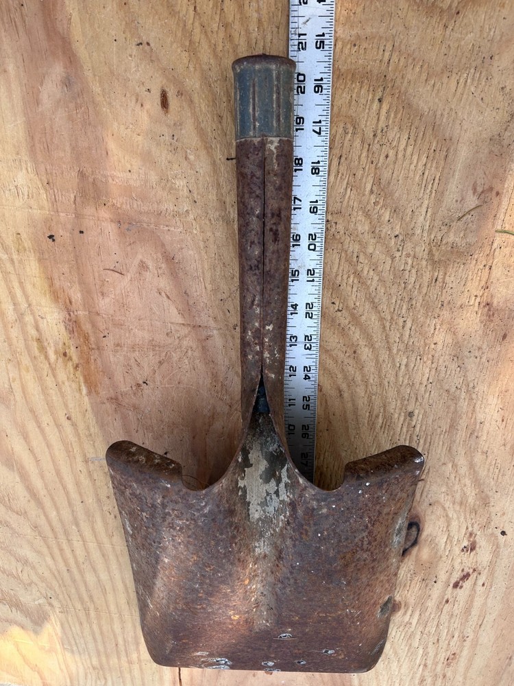 RUSTY SQUARE Shovel no handle Rustic Original Vintage Primitive Shovel