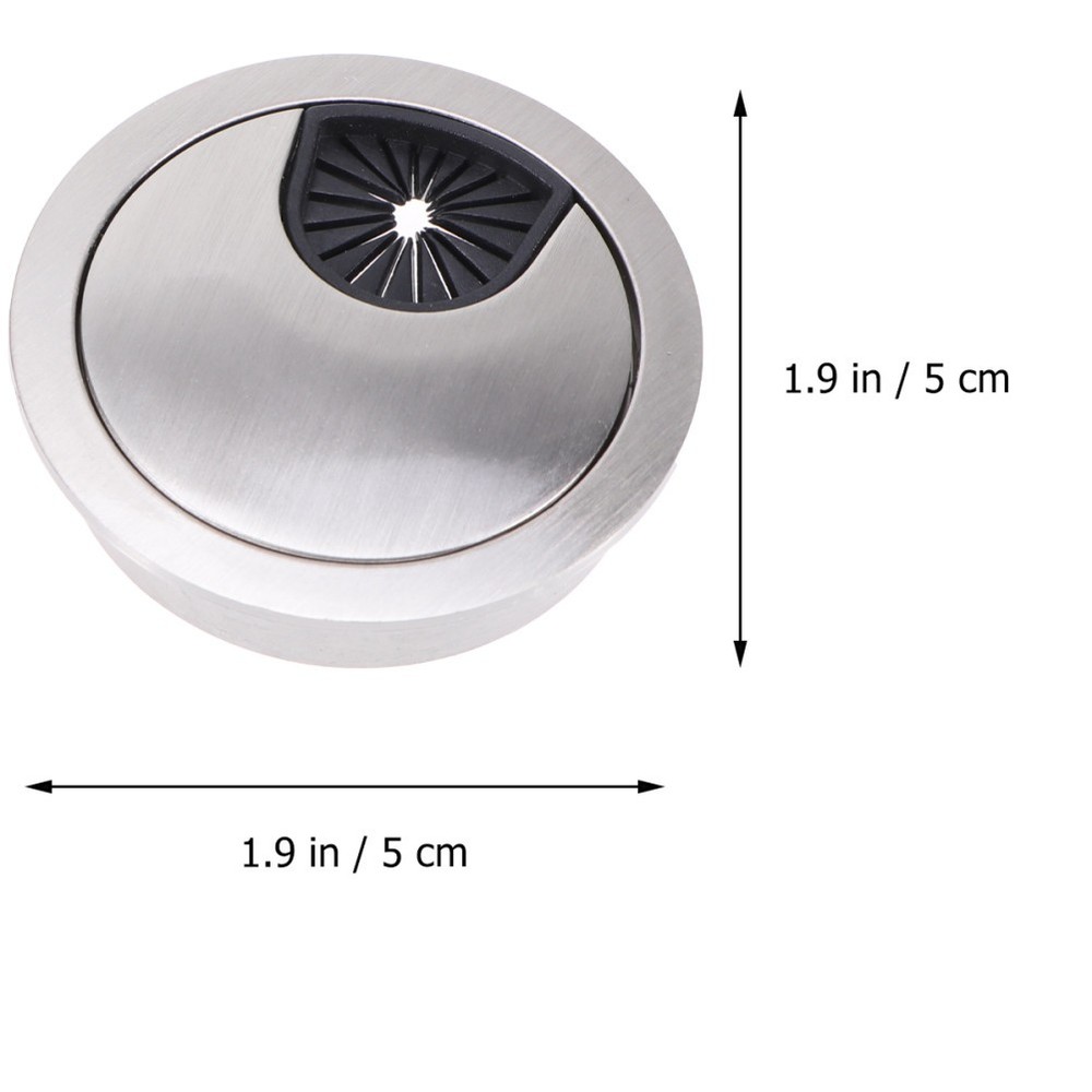 2 Pcs Computer Desk Threading Hole Cover Grommet Cord Grommets Cable