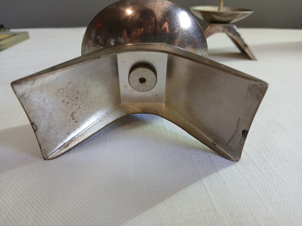 2 Vintage Modern Silver #366 Japan Silverplate Candle Holders