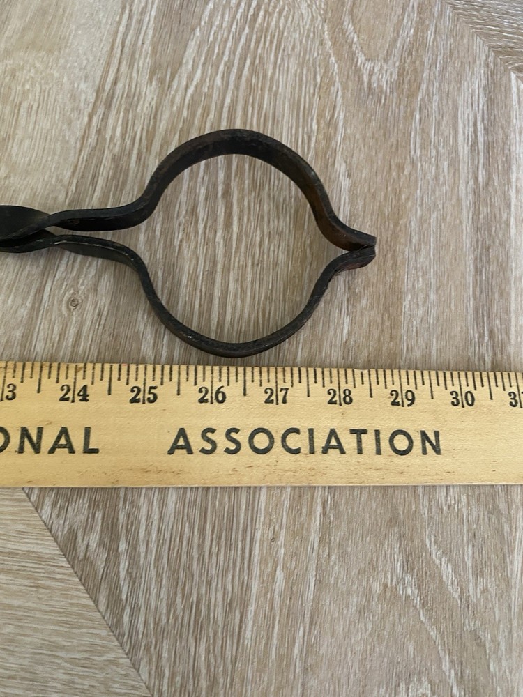 Fireplace Tools Vintage 3 Pc Iron Brass Accent & Stand Decor Unique