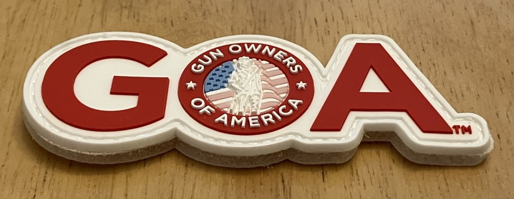 Gun Owners of America (GOA) PVC Morale Patch with Hook & Loop Backing