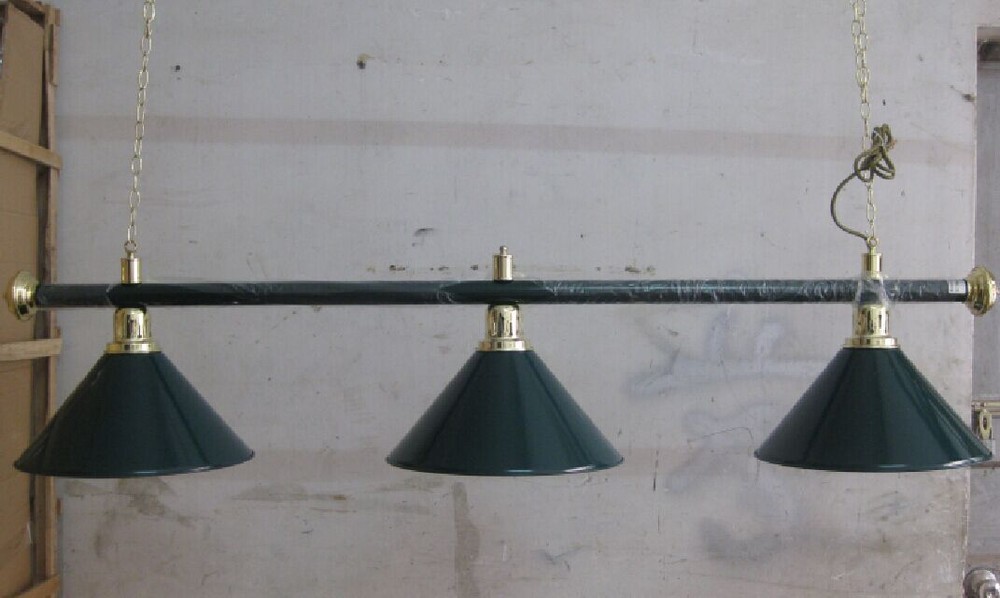 Snooker Table Light Rail Bar Chrome Shade Canopy