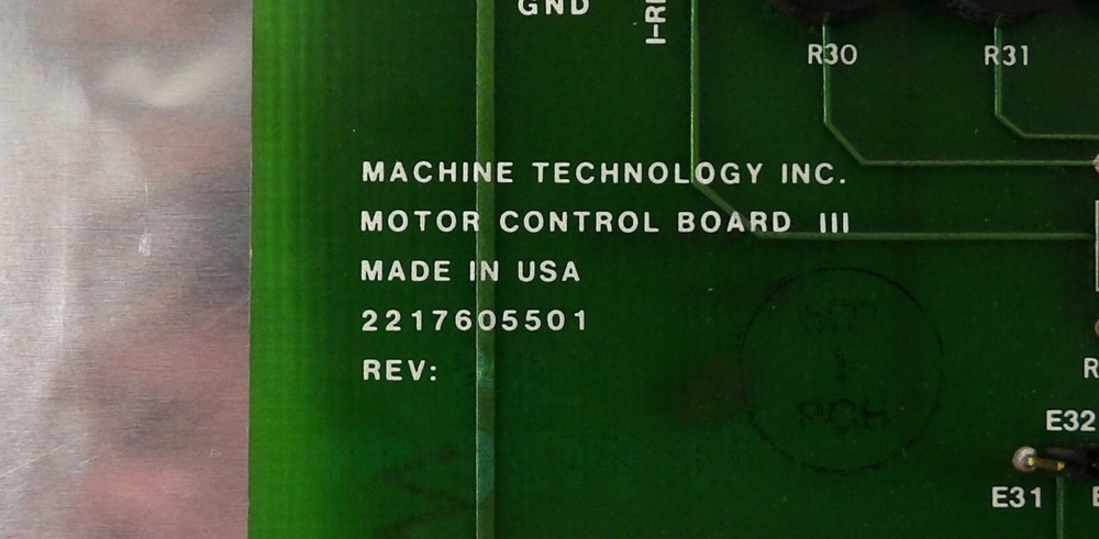 Machine Technology 2217605501 Motor Control III PCB Card Working Surplus